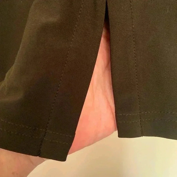 Simpli, deep brown  tunic, well tailored w long sleeves, square neck - Picture 8 of 8